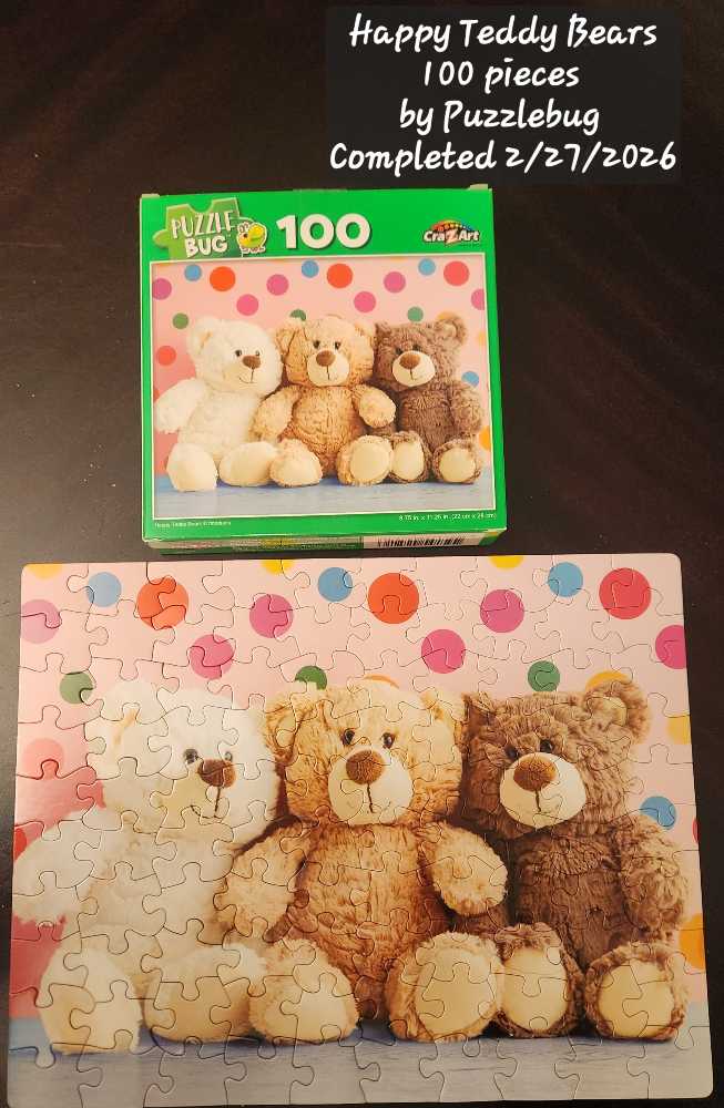 Happy Teddy Bears - Puzzlebug puzzle collectible [Barcode 4895145425216] - Main Image 2