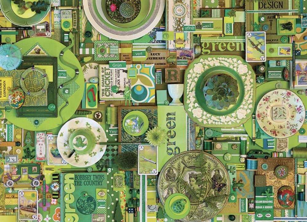 Green - Cobble Hill puzzle collectible [Barcode 625012400596] - Main Image 2