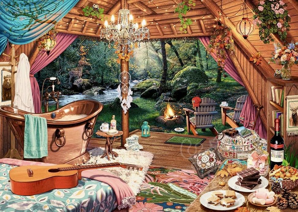 My Cozy Place : Cozy Glamping 🆕 - Ravensburger puzzle collectible [Barcode 4005555008255] - Main Image 2