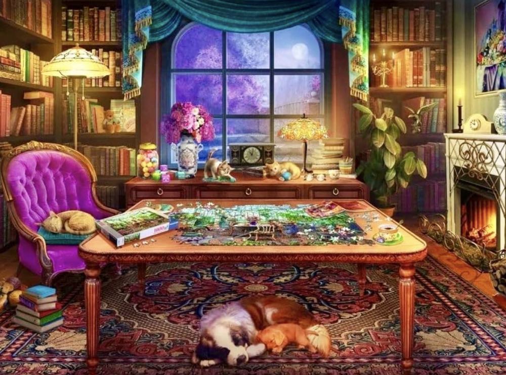 My Cozy Place : Puzzler’s Place - Ravensburger puzzle collectible [Barcode 4005556164448] - Main Image 2