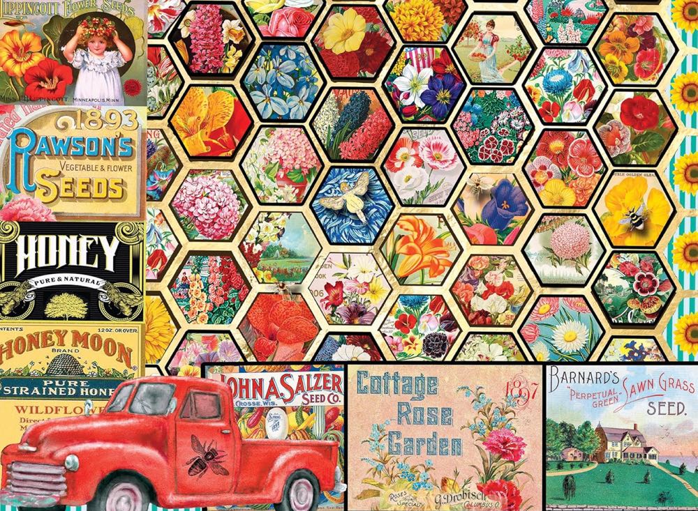 Honeycomb Flowers & Seeds 🆕 - Kodak puzzle collectible [Barcode 4895145433501] - Main Image 2