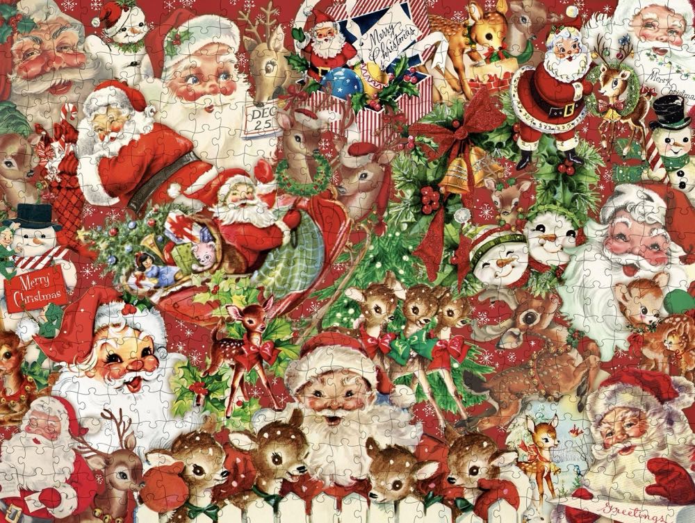 Retro Christmas 🆕 - Primitives By Kathy puzzle collectible [Barcode 190134123116] - Main Image 2