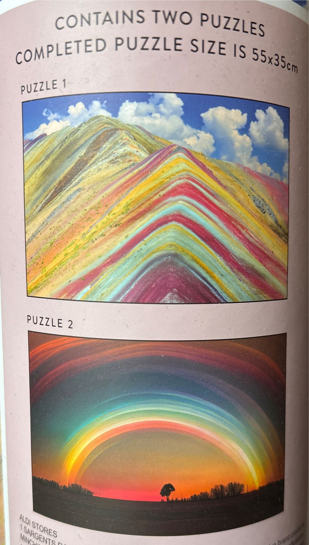 Two 500 Piece Jigsaw Puzzle 55x35cm ~ Colour My World 1. ... - Findon puzzle collectible [Barcode 4061459255409] - Main Image 2