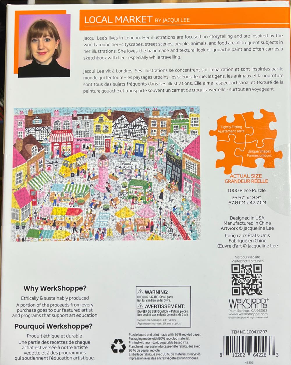 Local Market - Werkshoppe Puzzles puzzle collectible [Barcode 810202642263] - Main Image 2