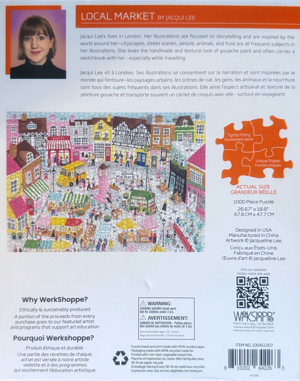 Local Market - Werkshoppe Puzzles puzzle collectible [Barcode 810202642263] - Main Image 3