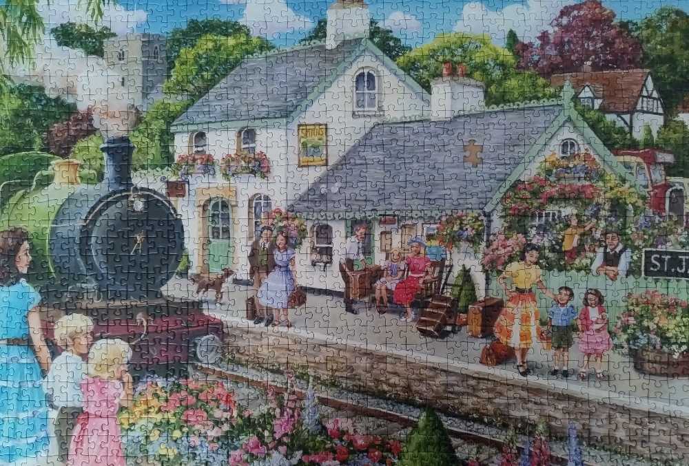 Whistle Stop Cottage - Ravensburger puzzle collectible - Main Image 2