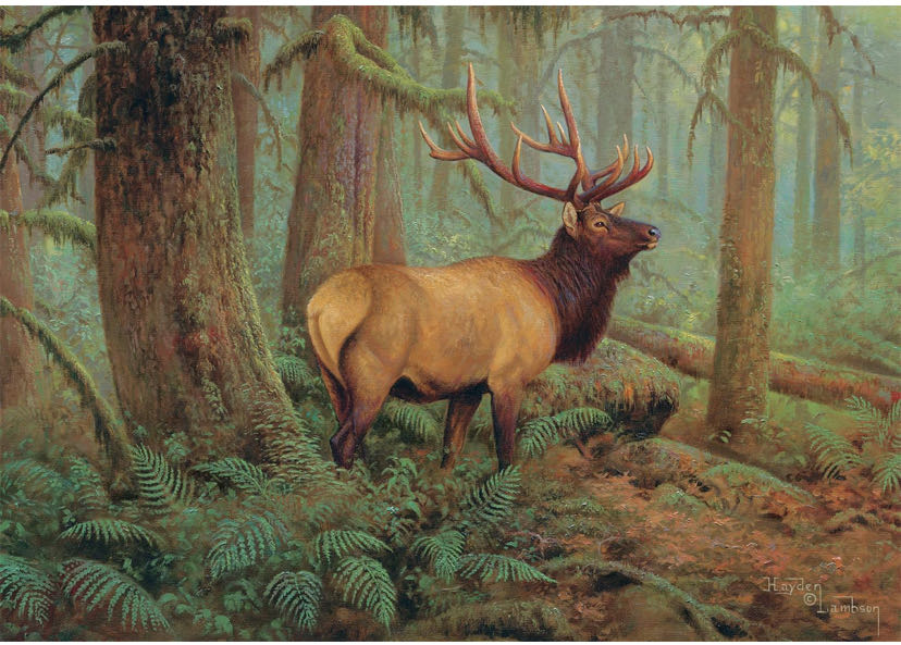 Buffalo Games Hayden Lambson Forest King 500 Piece Jigsaw Puzzle For Adults Challenging Puzzle Perfect For Game Nights Finished Size Is 21.25 X 15.00 - Buffalo puzzle collectible [Barcode 079346039074] - Main Image 3