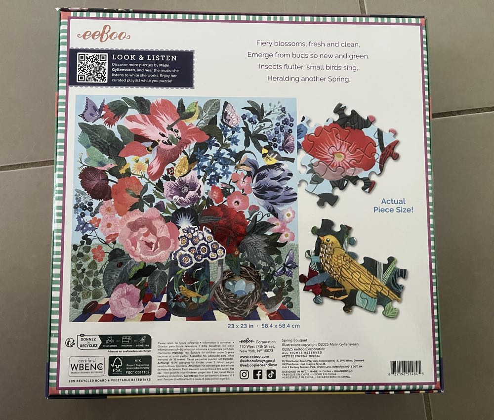 Spring Bouquet - Eeboo puzzle collectible - Main Image 2