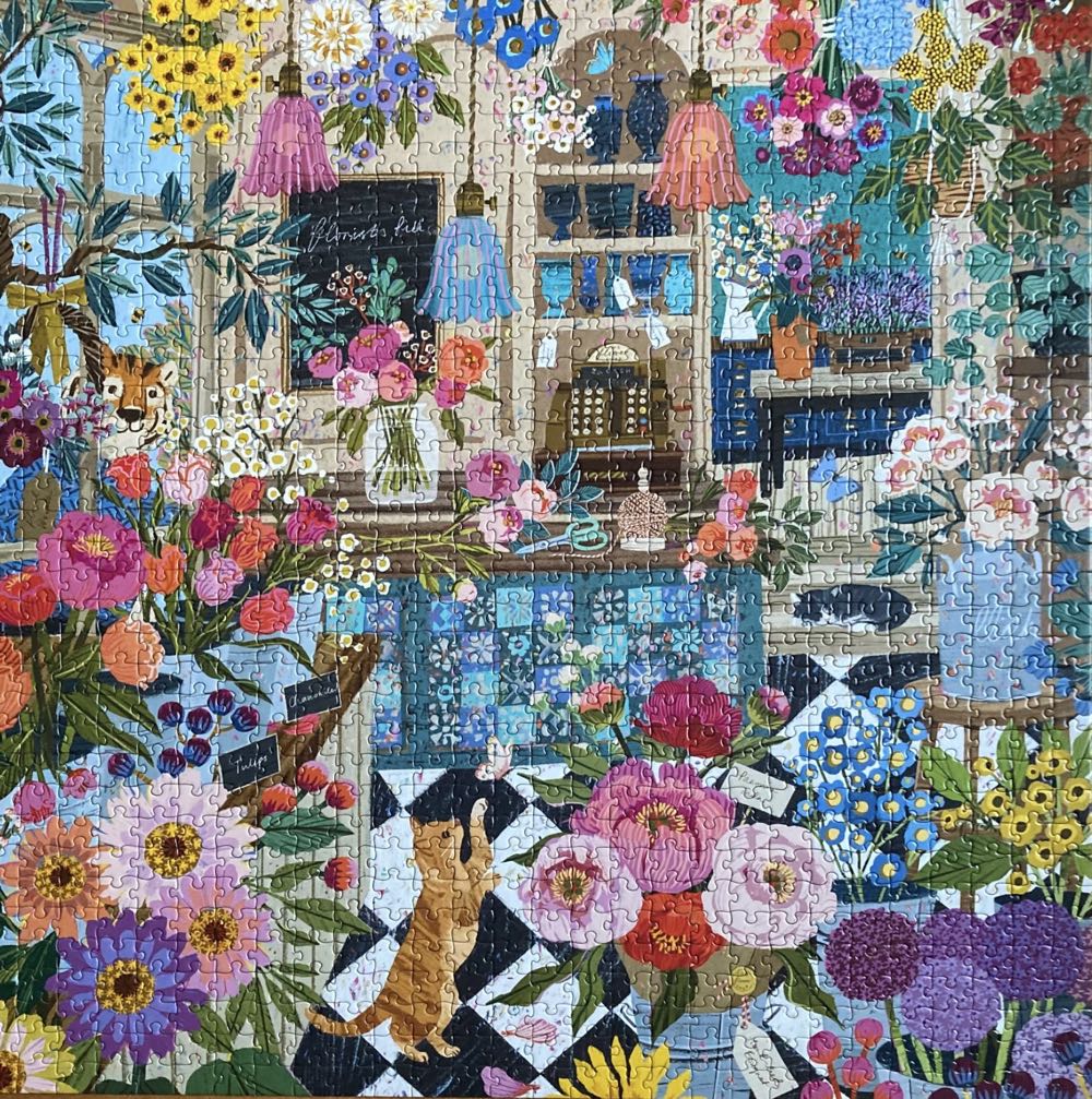 English Flower Shop🟦 - Eeboo puzzle collectible [Barcode 689196517440] - Main Image 3