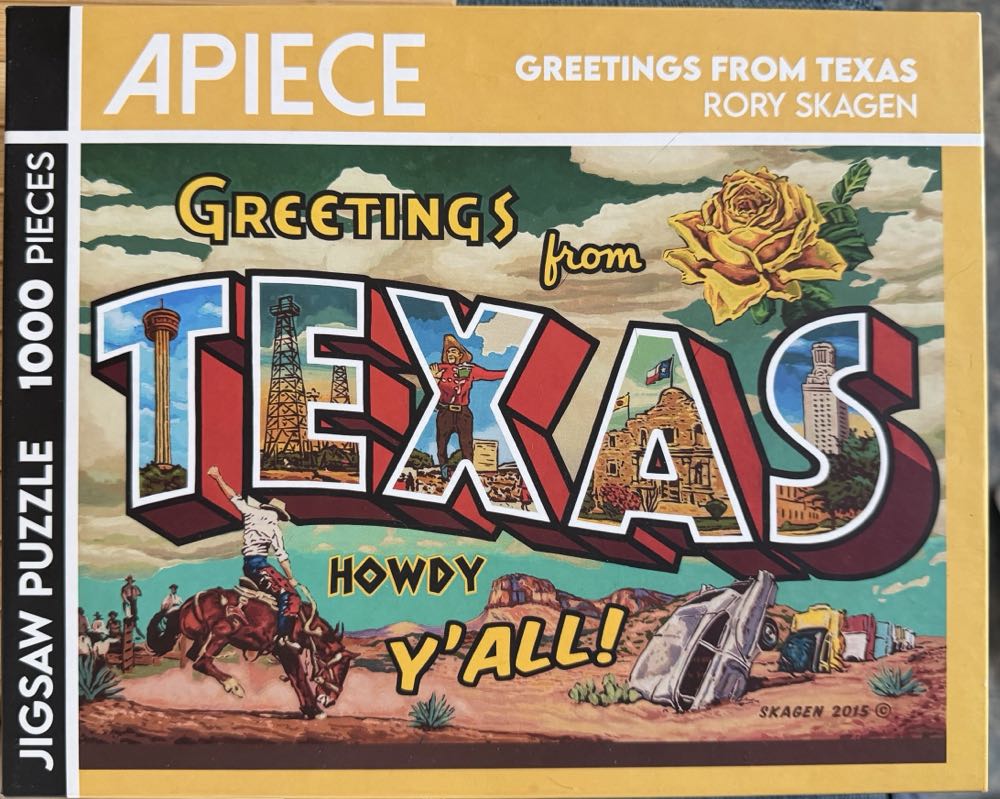 Greetings From Texas - Apiece puzzle collectible [Barcode 724087007447] - Main Image 2