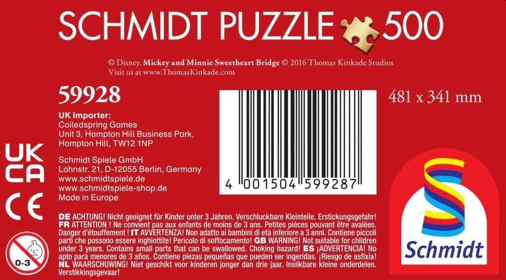 Mickey and Minnie Sweetheart Bridge - Schmidt puzzle collectible - Main Image 3
