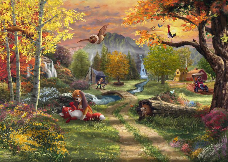 The Fox and the Hound - Schmidt Spiele puzzle collectible - Main Image 2