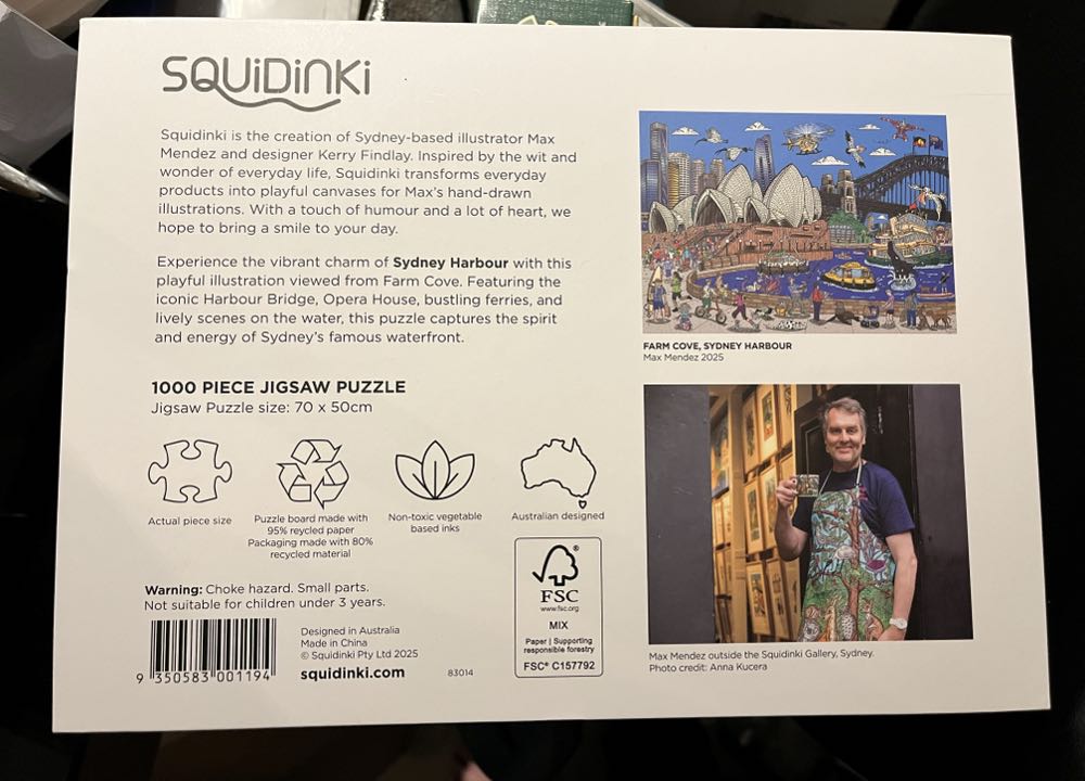 Squidinki 83014 Sydney Harbour 1000pc Jigsaw Puzzle  puzzle collectible [Barcode 9350583001194] - Main Image 2