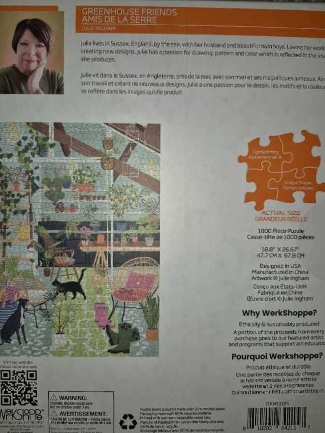 Greenhouse Friends - Werkshoppe puzzle collectible [Barcode 810202642157] - Main Image 2