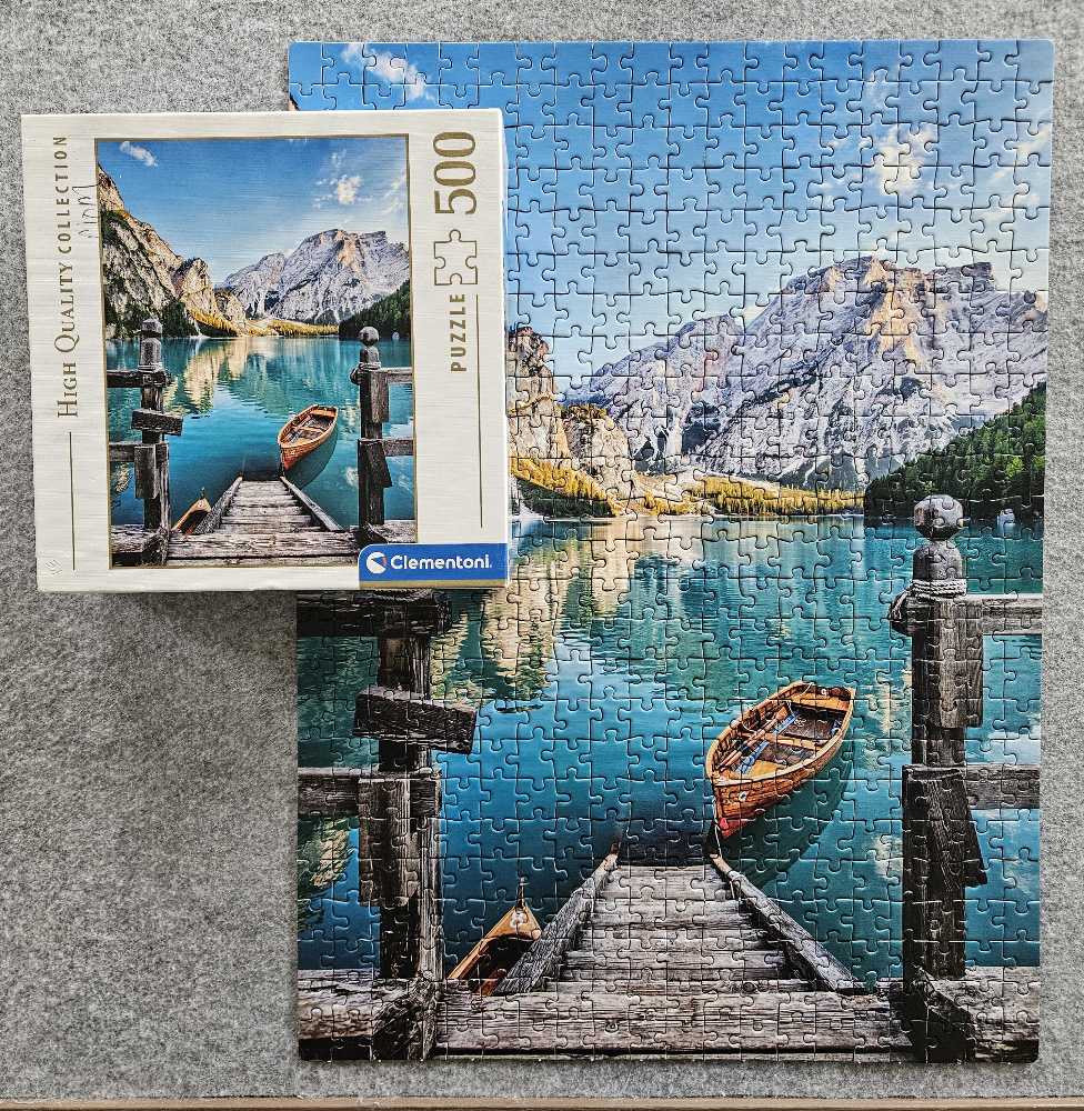 Braies Lake - Clementoni puzzle collectible [Barcode 8005125961580] - Main Image 3