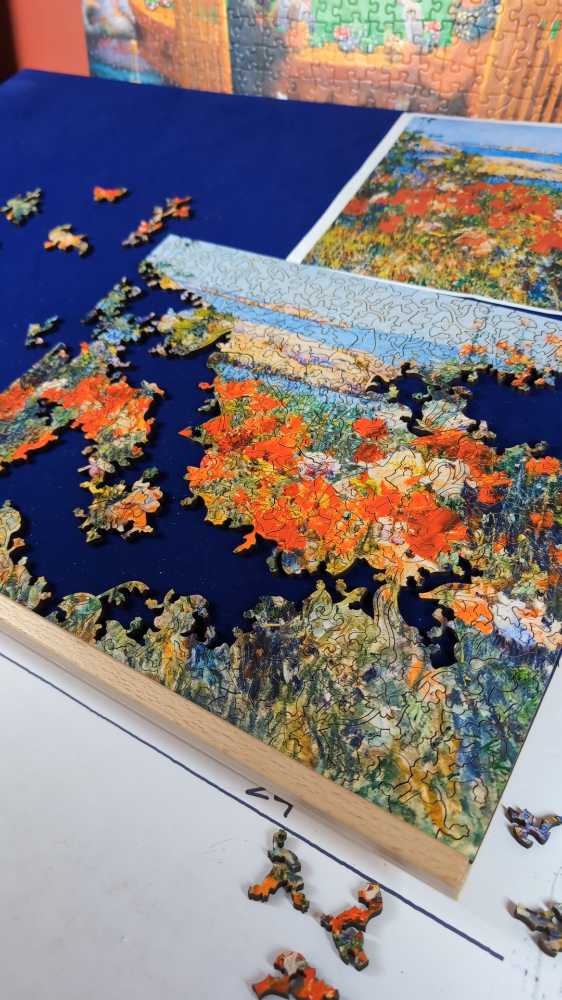 Poppies, Isles Of Shoals, Maine - Nautilus Wooden Puzzles 🇺🇸 puzzle collectible - Main Image 2