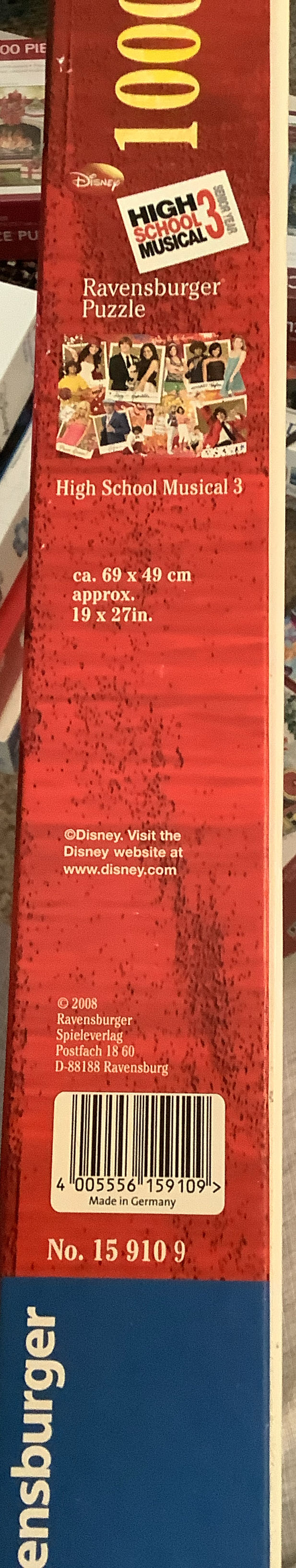 School Ravensburger Ravensburger High School Musical 3 3 Disney Games Database  puzzle collectible [Barcode 4005556159109] - Main Image 2