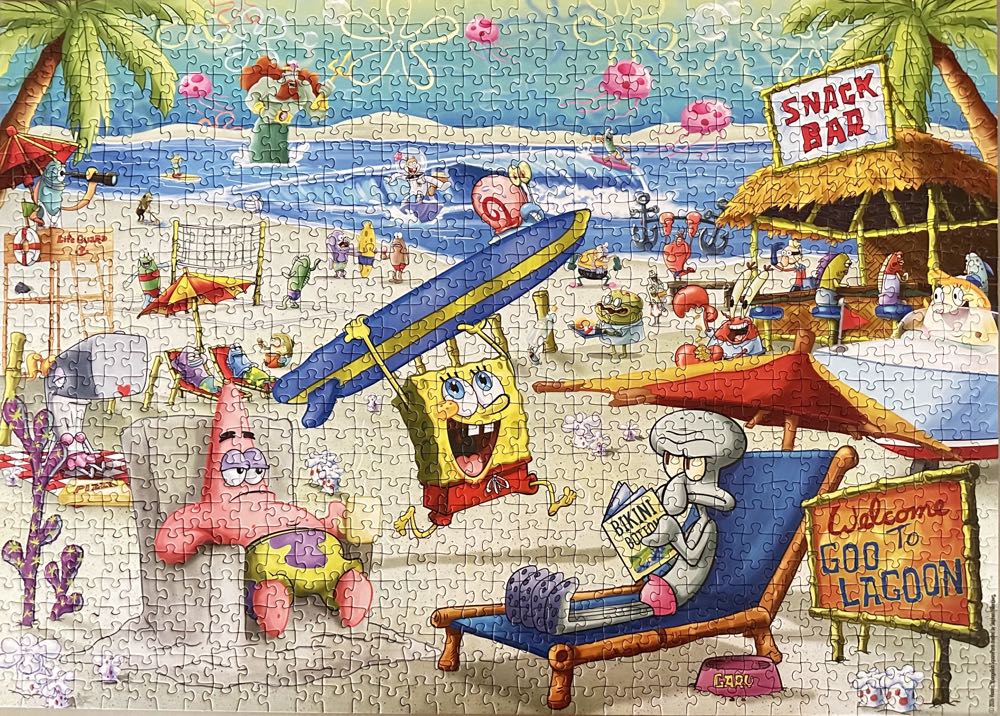 Beach Fun at the Goo Lagoon - DONE - Ravensburger puzzle collectible - Main Image 2