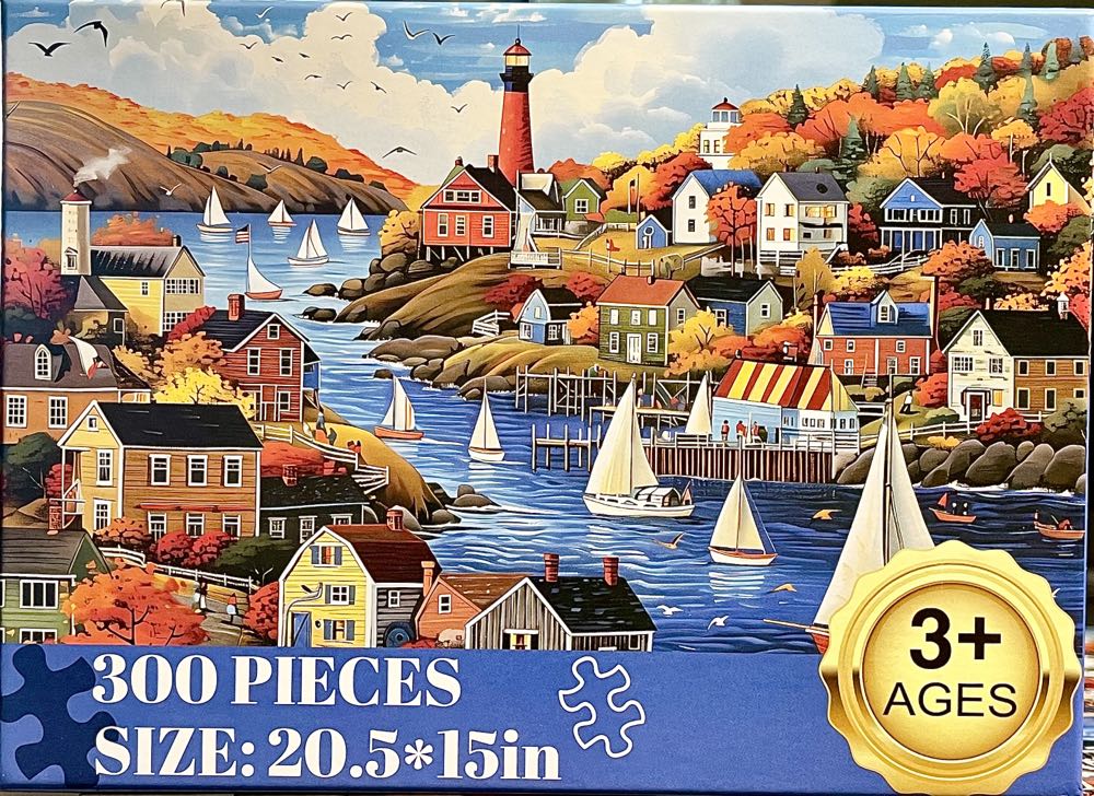 Town In Autumn  puzzle collectible - Main Image 3