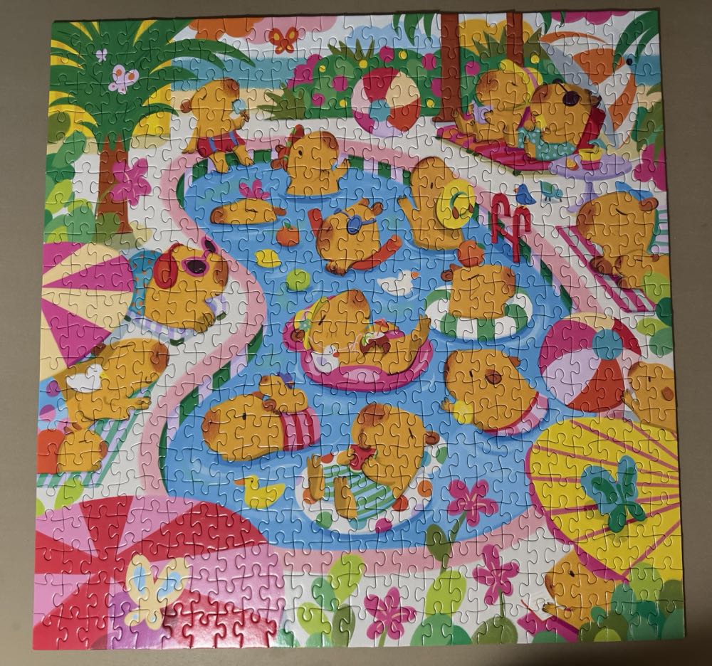 Capybara Pool Day - Mudpuppy puzzle collectible [Barcode 9780735387652] - Main Image 2