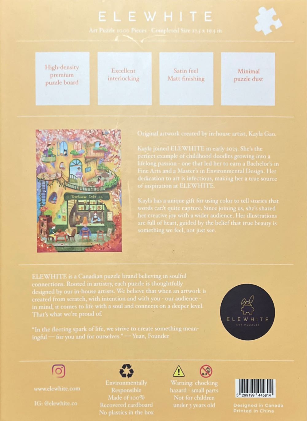 Treehouse Cafe - Elewhite puzzle collectible [Barcode 5299199445814] - Main Image 2