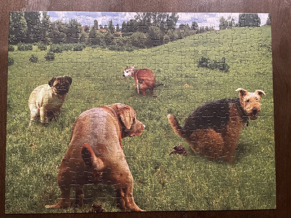 A Pile of Puppies in a Grassy Field - Wilder Games puzzle collectible - Main Image 2