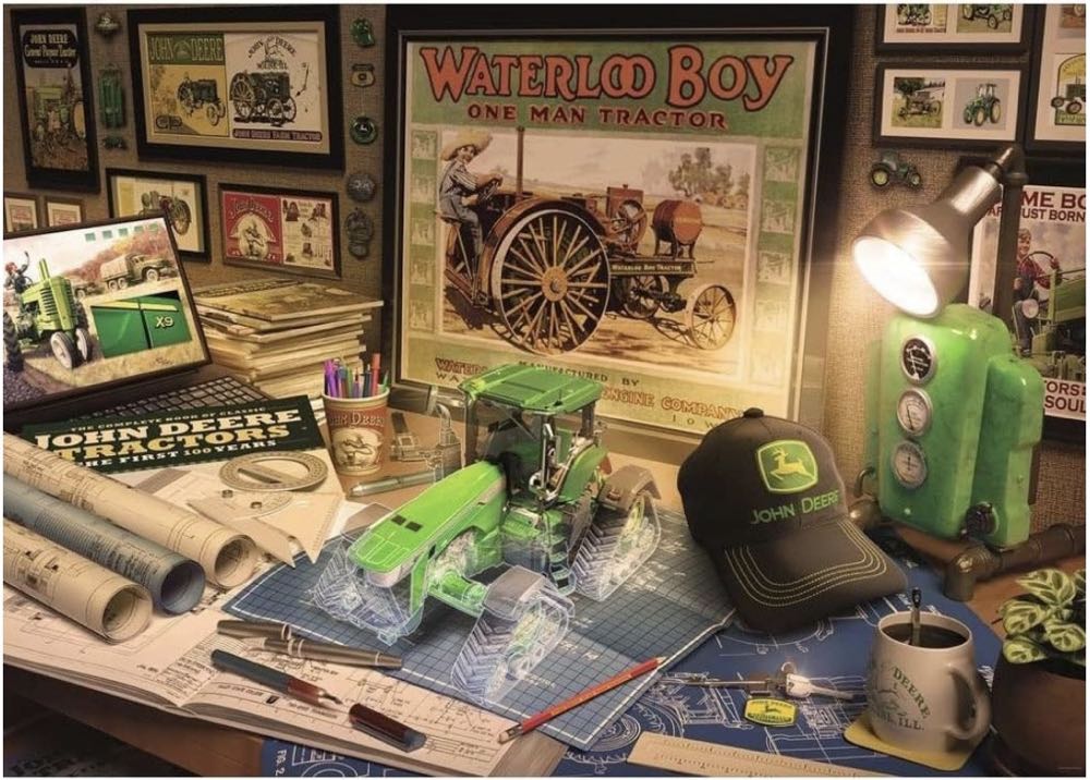 John Deere Work Desk - Ravensburger puzzle collectible [Barcode 4005556168385] - Main Image 2