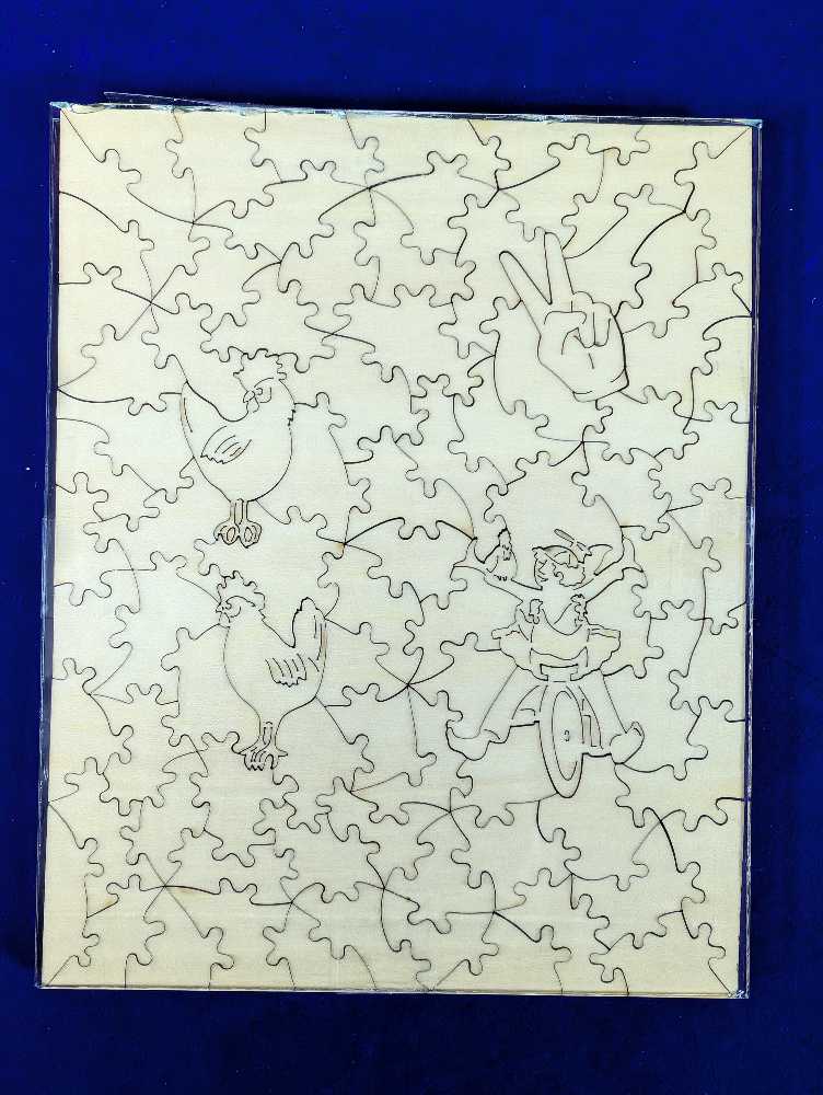 Look No Hands - Victory Wooden Puzzles puzzle collectible - Main Image 3