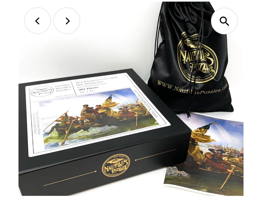 Washington Crossing The Delaware - Nautilus Puzzles 🇺🇸 puzzle collectible - Main Image 2