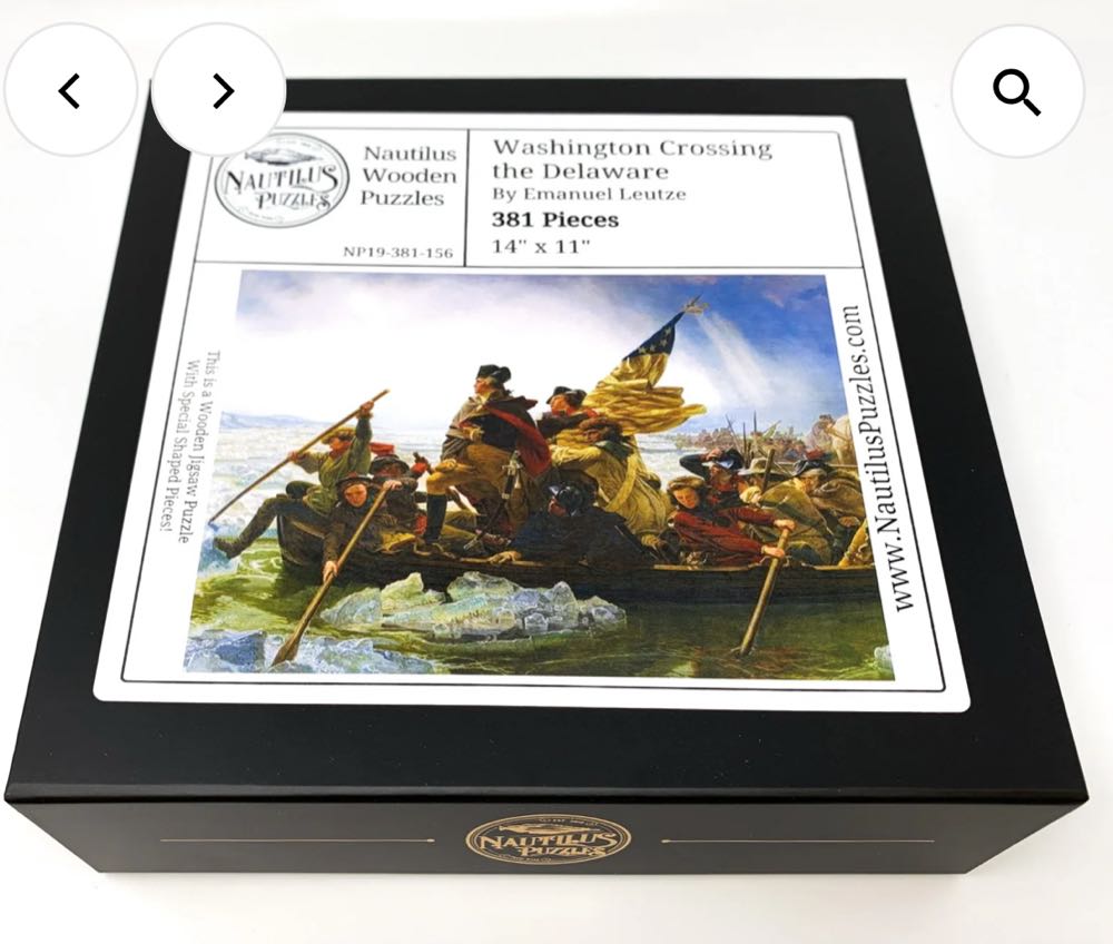 Washington Crossing The Delaware - Nautilus Puzzles 🇺🇸 puzzle collectible - Main Image 4