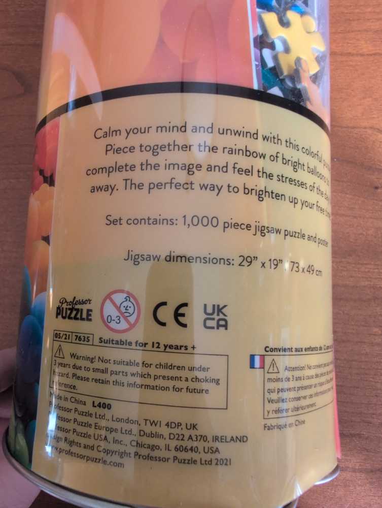 Balloon Rainbow - Professor Puzzle puzzle collectible - Main Image 3