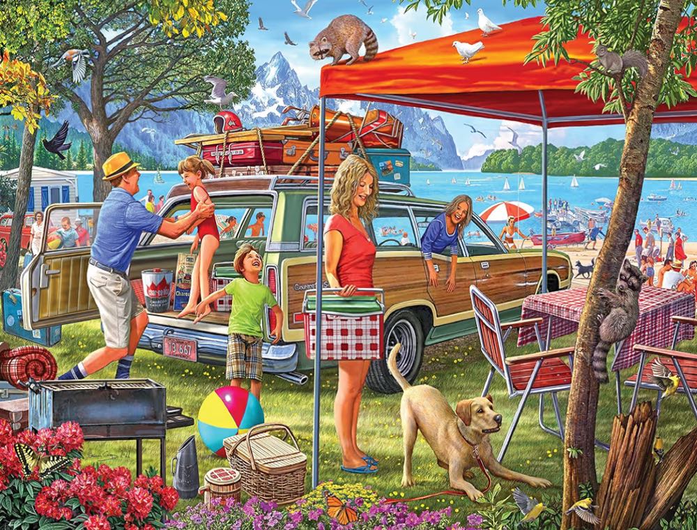 Family Beach Vacation(Betaald 07-03-2026) - RoseArt puzzle collectible [Barcode 04895145425575] - Main Image 2