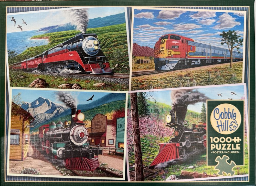 Historic Locomotives - Cobble Hill puzzle collectible [Barcode 625012403603] - Main Image 2