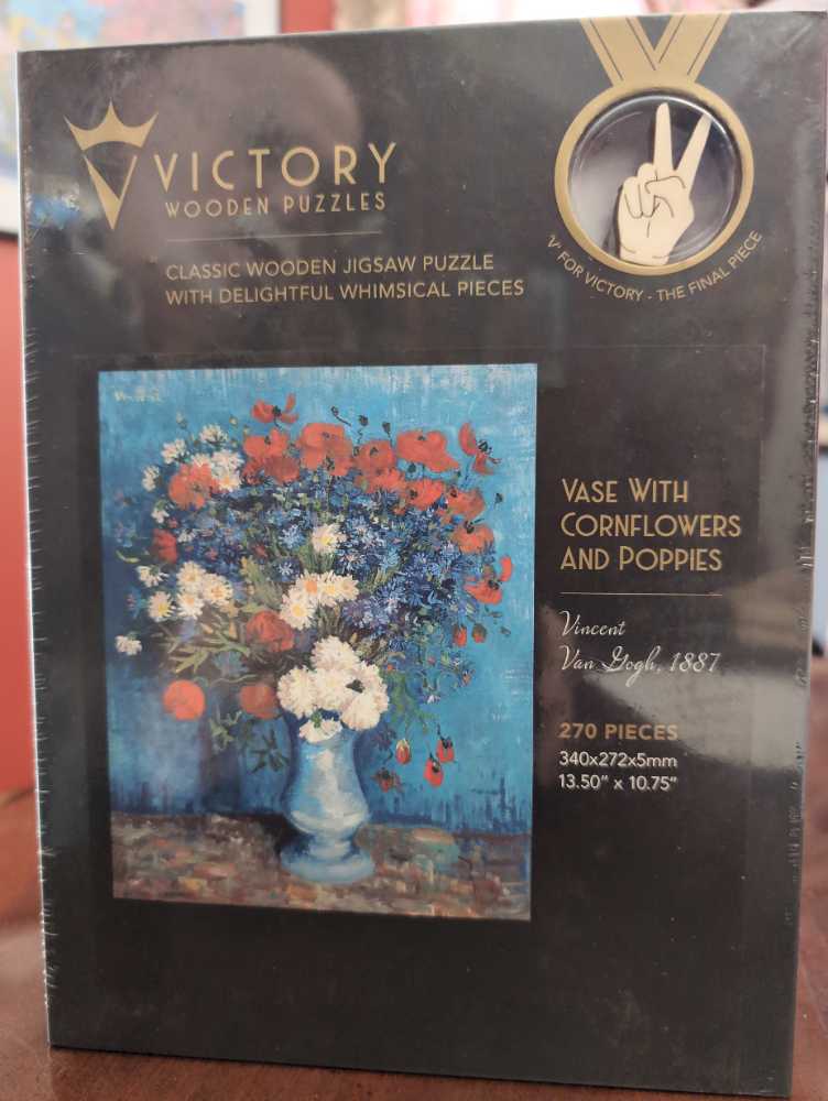 Vase With Cornflowers And Poppies - Victory Wooden Puzzles puzzle collectible [Barcode 5056461102574] - Main Image 2
