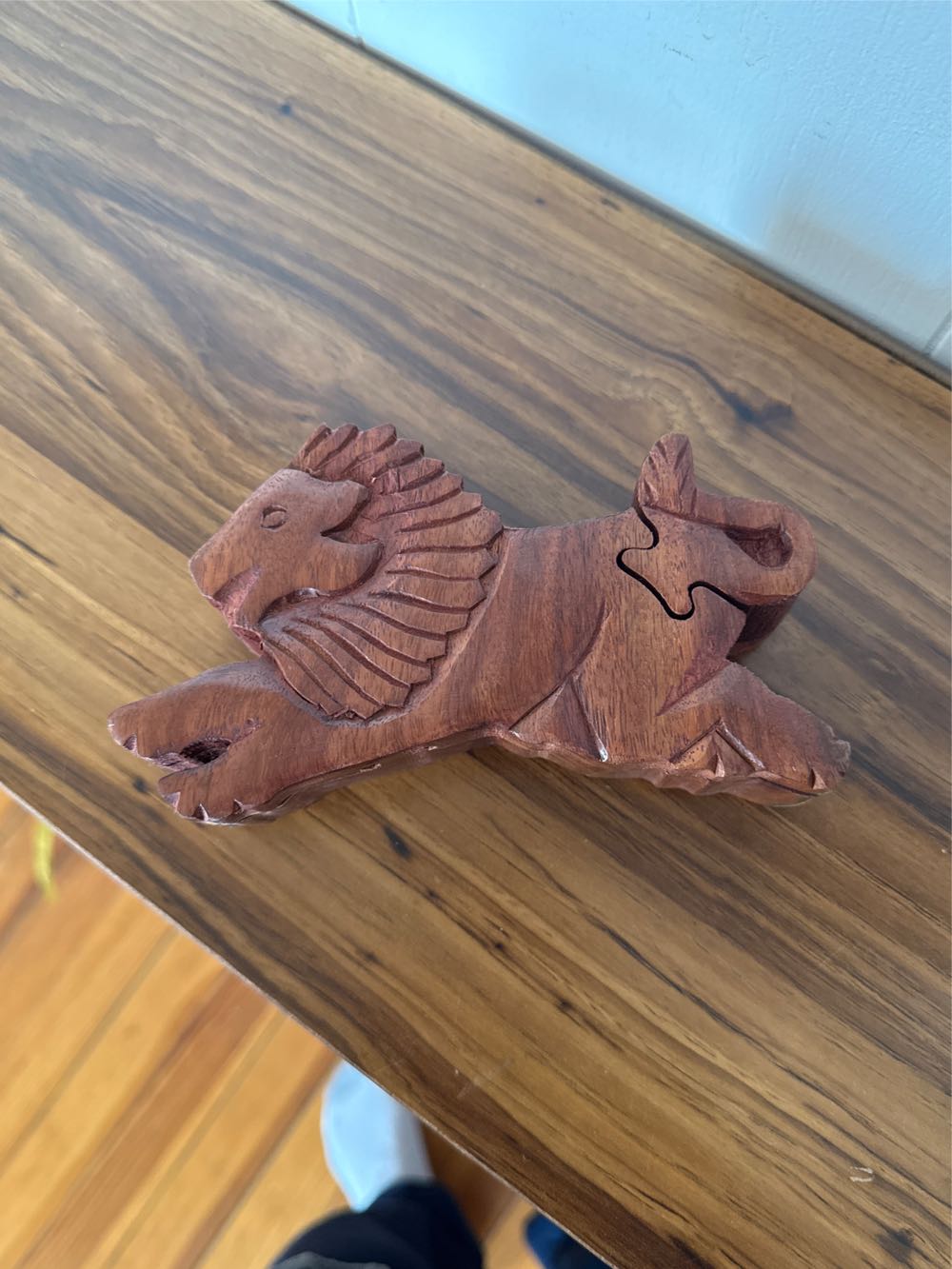 Handmade Lion Secret Wooden Puzzle Box Indian Rosewood  puzzle collectible - Main Image 8