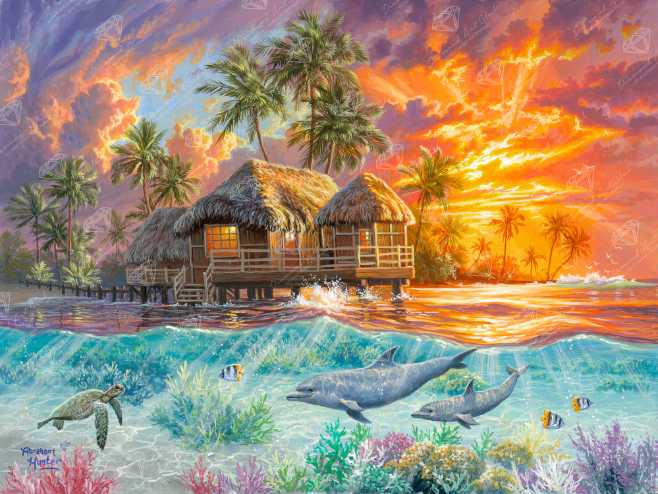 Weekend In Paradise - Buffalo Games puzzle collectible [Barcode 079346143092] - Main Image 2