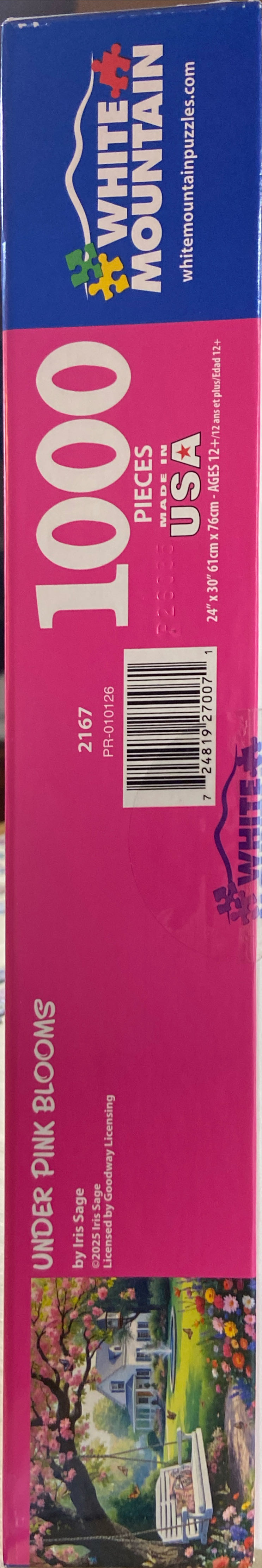 TRADED-Under Pink Blooms-Chs - White Mountain Puzzles puzzle collectible [Barcode 724819270071] - Main Image 2