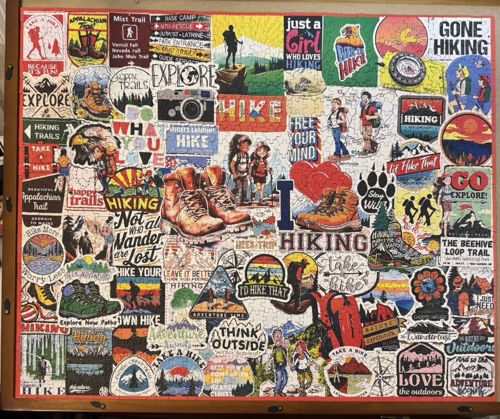 I Love Hiking - White Mountain Puzzles, Inc. puzzle collectible [Barcode 724819270132] - Main Image 2