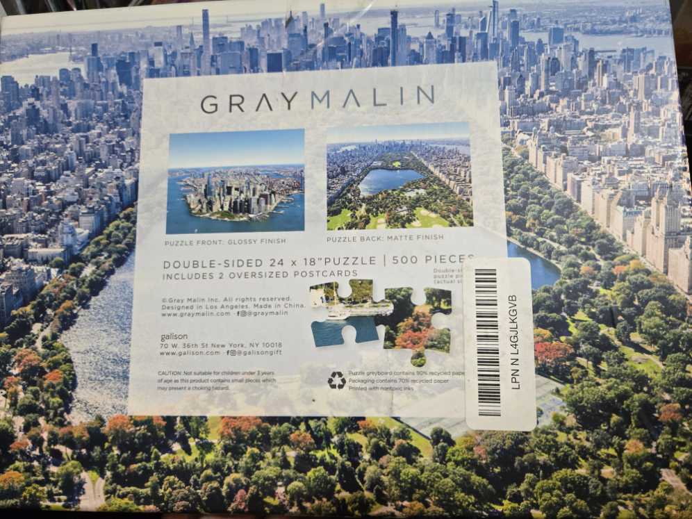 Gray Malin New York City - Galison puzzle collectible - Main Image 2