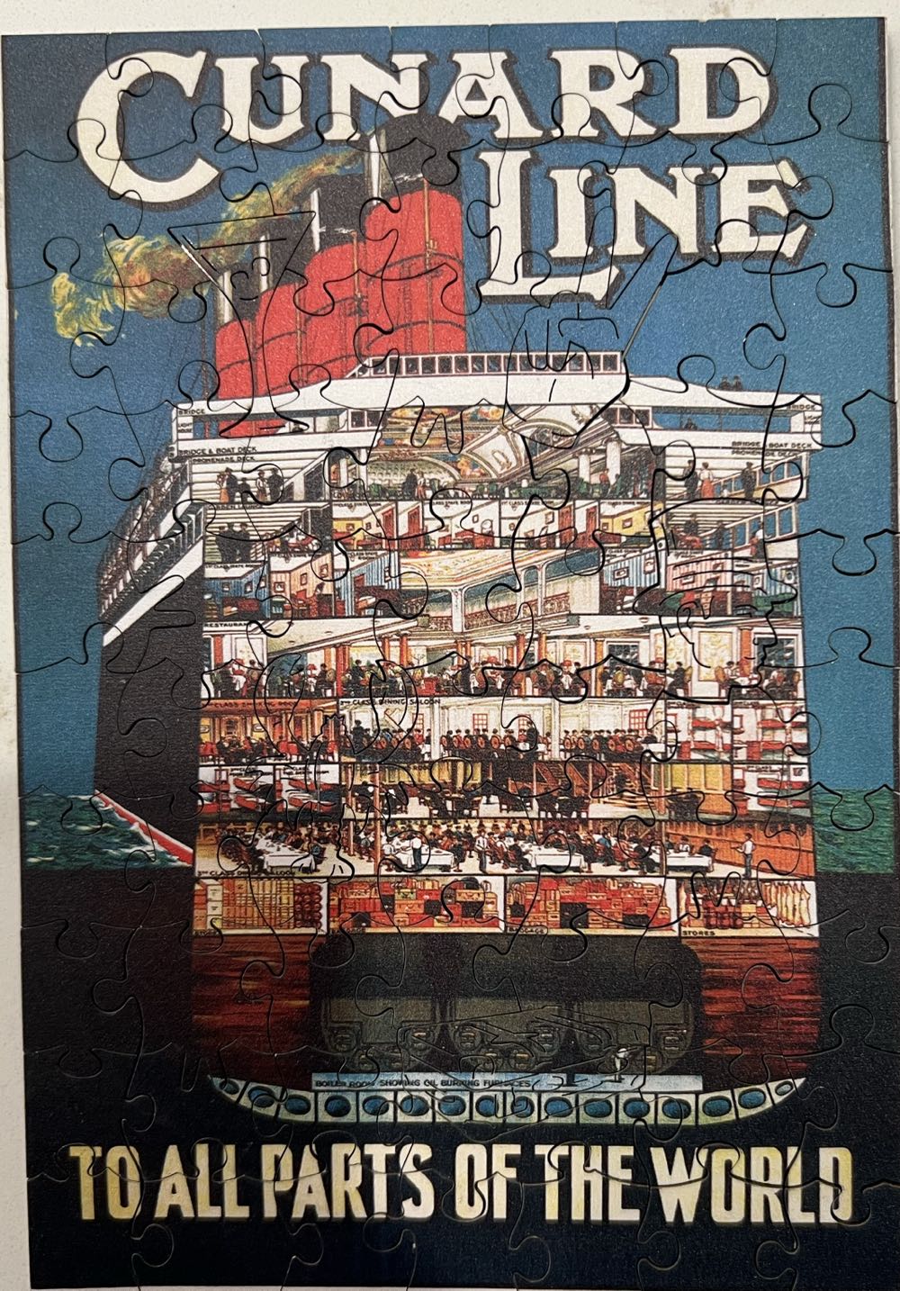 Life Aboard Cunard - Borrowed - Victory Wooden Puzzles puzzle collectible - Main Image 2