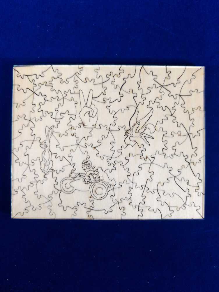 Side Car With Cats - Victory Wooden Puzzles puzzle collectible - Main Image 4