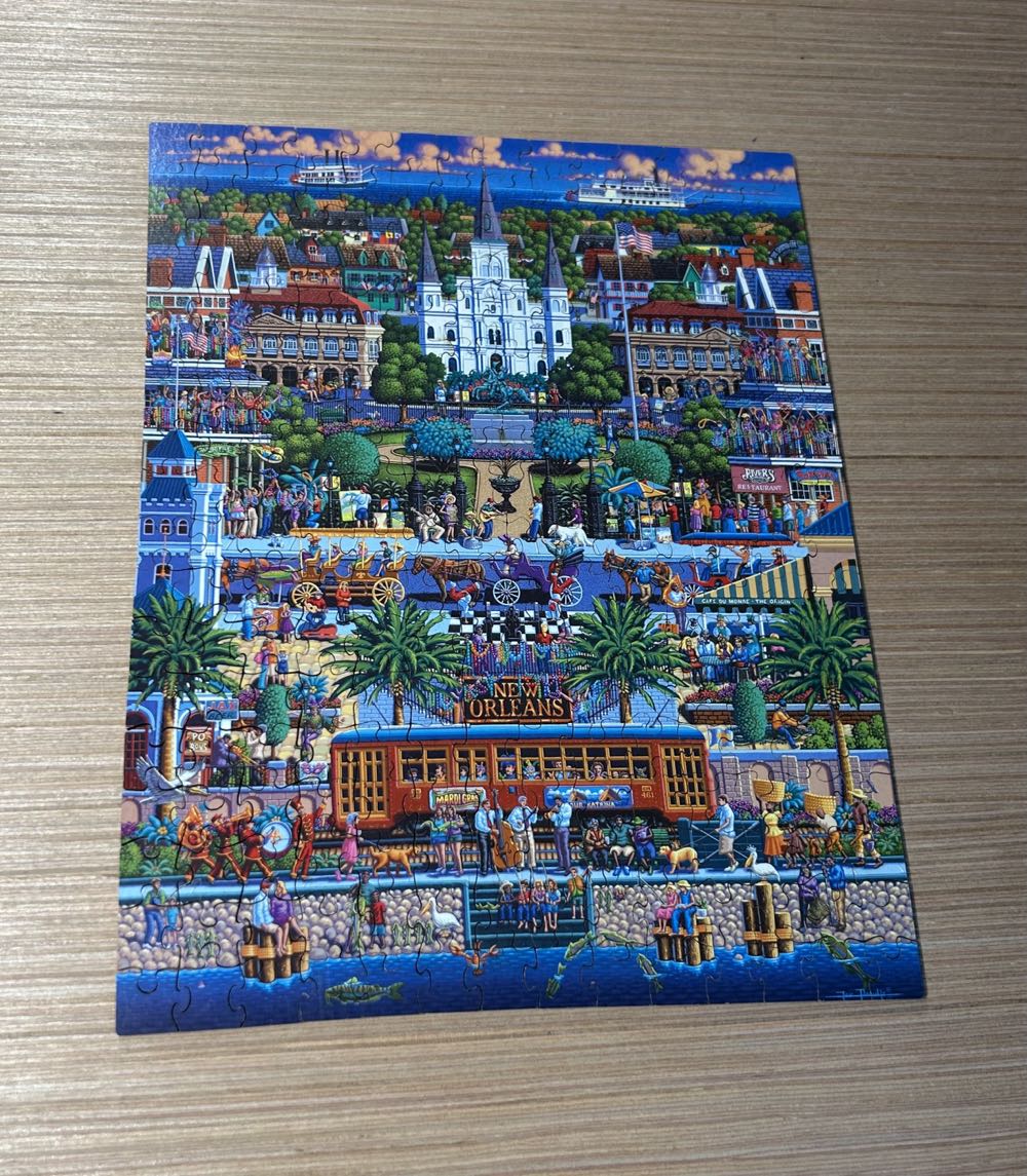 New Orleans Mini Wooden Puzzle -Sell Or Trade - Dowdle puzzle collectible - Main Image 2