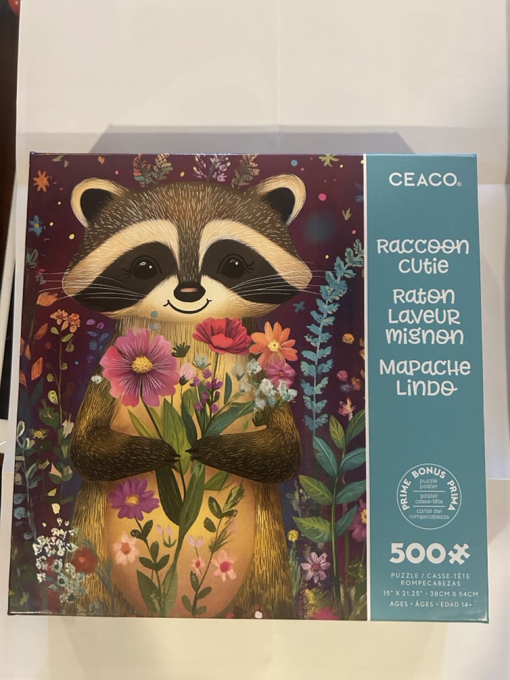 Raccoon cutie - Ceaco puzzle collectible [Barcode 021081700078] - Main Image 2