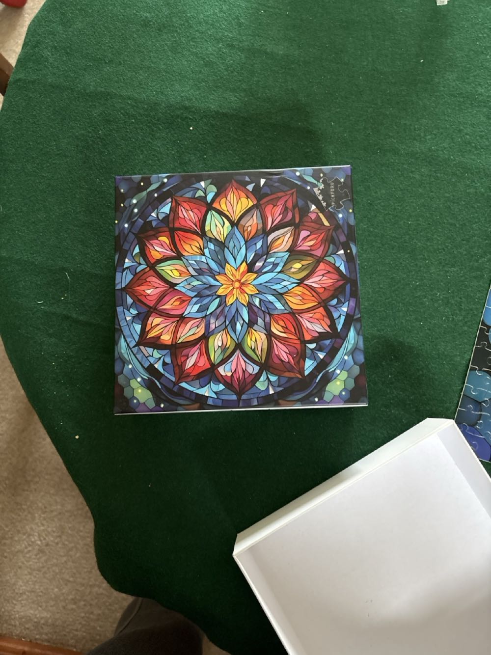 Stained Glass Mandala Puzzle - Pickforu puzzle collectible - Main Image 2
