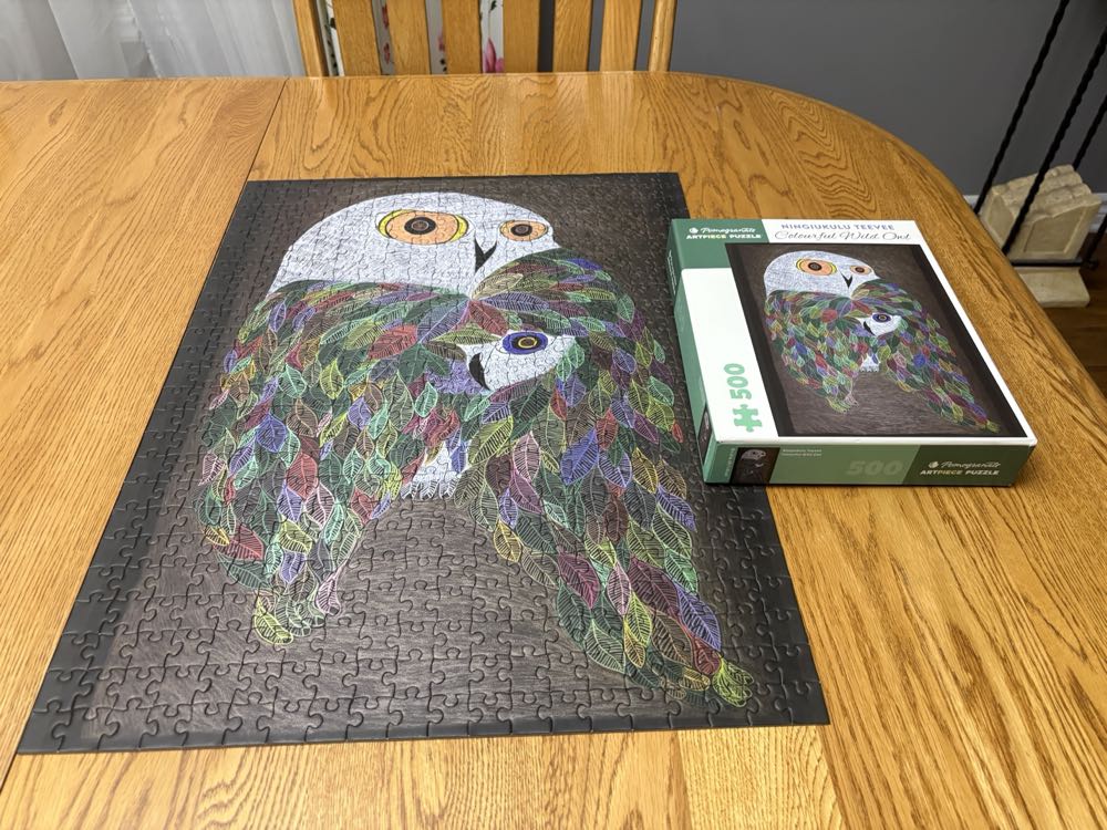 Colorful Wild Owl - Pomegranate puzzle collectible [Barcode 717195246952] - Main Image 2