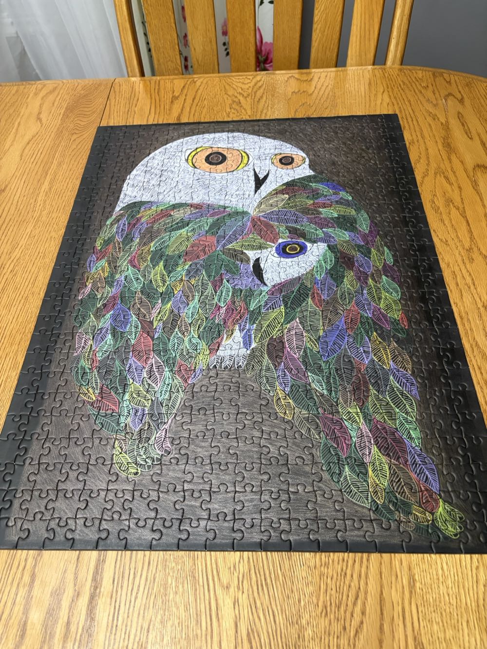 Colorful Wild Owl - Pomegranate puzzle collectible [Barcode 717195246952] - Main Image 3