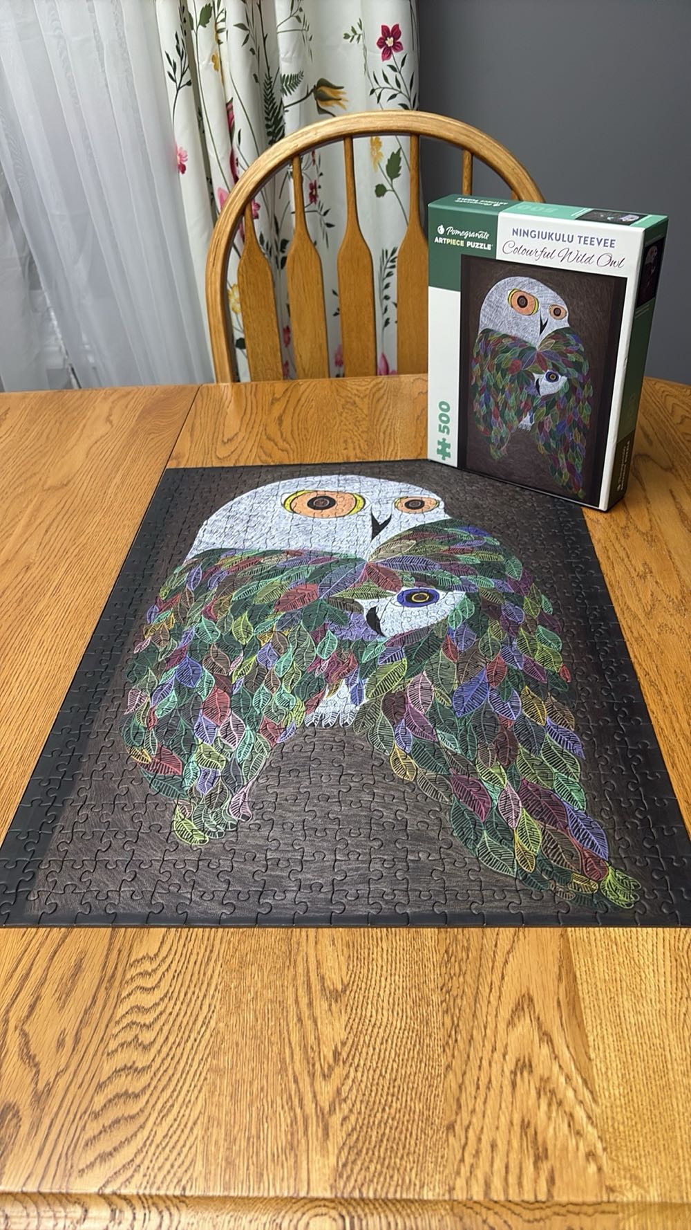 Colorful Wild Owl - Pomegranate puzzle collectible [Barcode 717195246952] - Main Image 4