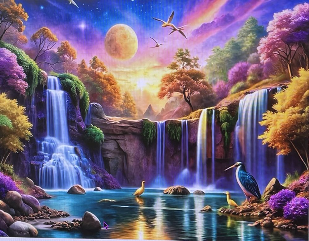 Vtg Bits And Pieces Jigsaw 550 Pieces Sunshine Orchard Steve Klein 1000 Piece John Sloane Warm Welcome Snowman Sealed