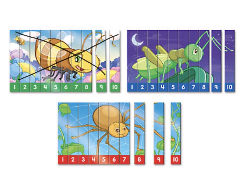 Math Sequencing Puzzles-Bugs - Lakeshore puzzle collectible [Barcode 633682094984] - Main Image 2