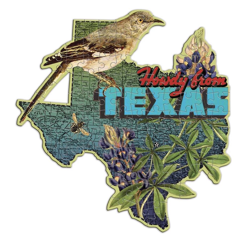 State Shapes : Texas - Galison puzzle collectible [Barcode 9780735366015] - Main Image 2
